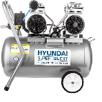 Компрессор поршневой Hyundai HYC 30250LMS безмасляный 300л/мин 50л 2000Вт серебристый/черный, фото4