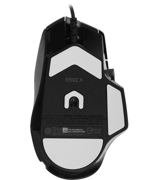 Мышь проводная Logitech G502 X черный, 25600 dpi, USB, кнопки - 13