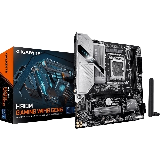 Материнская плата Gigabyte H810M GAMING WIFI6 GEN5, LGA 1851, Intel H810, 2xDDR5, 4xSATA, 1xM.2, 1xPCIe 5.0 x16, 1xPCIe x1, 1xHDMI, 1xDP, 1x2.5Gb LAN, Wi-Fi 6, Bluetooth 5.4, 1xUSB-A 5Gbps, 5xUSB-A 2.0, 1xPS/2, 3x3.5 мм, 7.1, mATX
