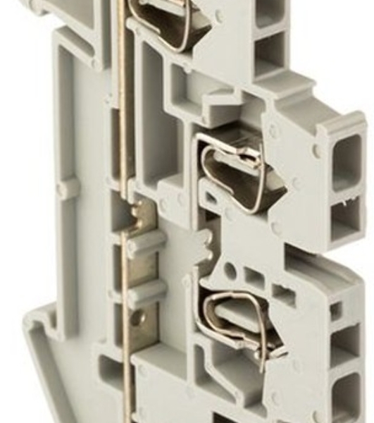 Колодка клеммная JXB-ST-4 32А двойная самозажимная сер. PROxima EKF plc-jxb-st-4-4-2