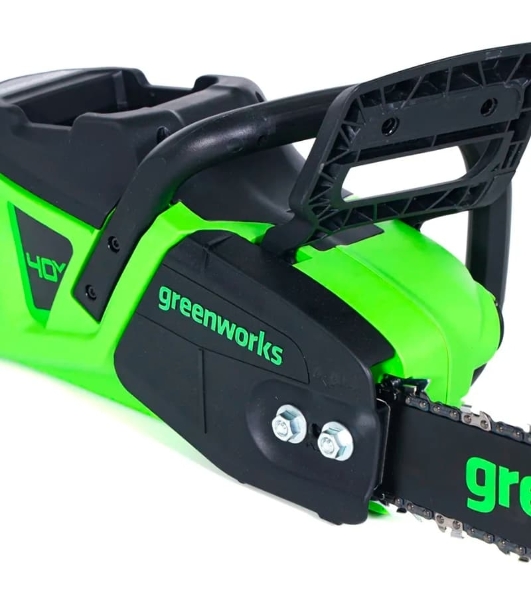 Цепная пила аккумуляторная GreenWorks GD40CS20Xk4, 40V, 40 см, 2000 Вт, бесщеточная, c 1хАКБ 4 Ач И ЗУ (2008807UB)