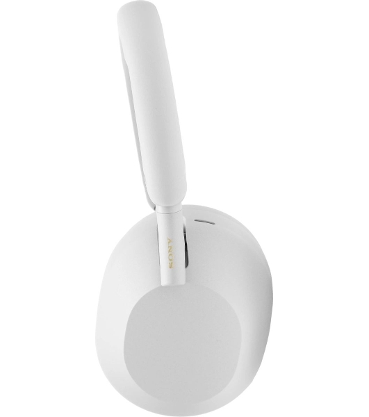 Беспроводные/проводные наушники Sony WH-1000XM5 белый, полноразмерные, Bluetooth + проводной, активное шумоподавление, до 30 ч