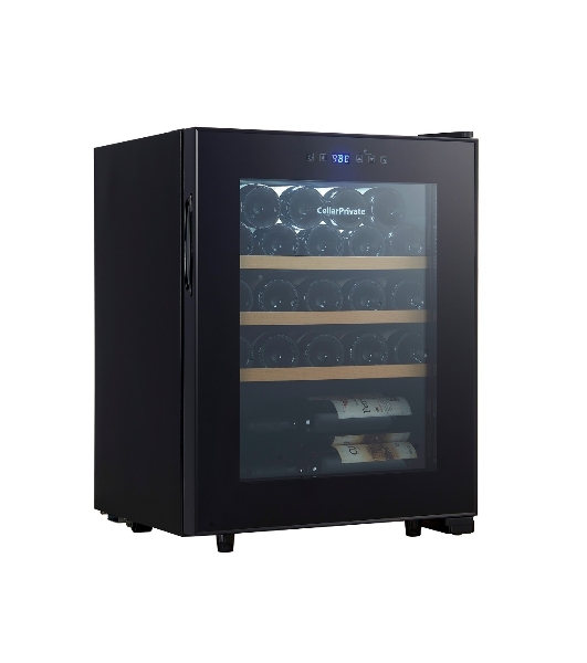 Винный шкаф Cellar Private CP023 черный, 60 л, 1 отсек, 23 бут.