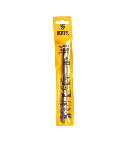 Бур по бетону Denzel двойная спираль, Cobalt W-tip, 8x160 мм, SDS PLUS