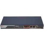 Коммутатор Hikvision DS-3E0318P-E(B), 16×1 Гбит/с PoE + 2×1 Гбит/с, неуправляемый, фото2