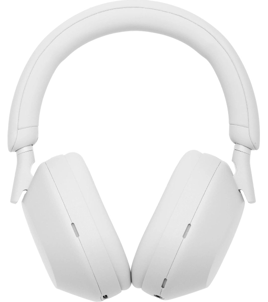 Беспроводные/проводные наушники Sony WH-1000XM5 белый, полноразмерные, Bluetooth + проводной, активное шумоподавление, до 30 ч
