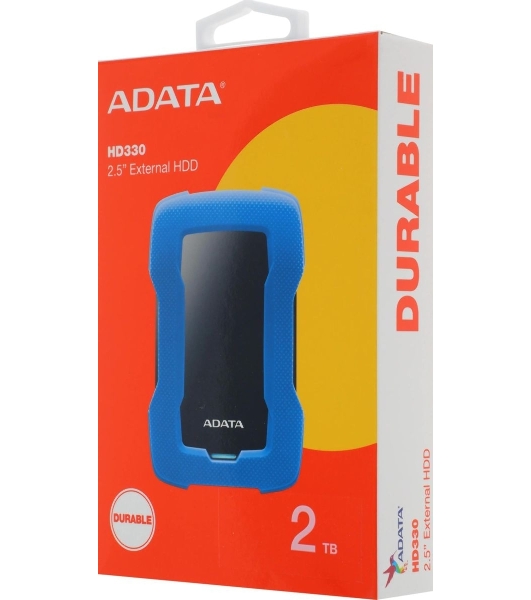 Внешний HDD 2.5' ADATA HD330, 2TB, USB 3.2 Gen 1 Type-A, 5400 rpm, синий