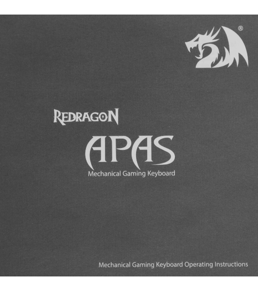 Клавиатура проводная Redragon Apas, USB, черный