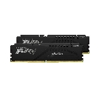 Оперативная память Kingston Fury Beast, DDR5, 16GB (2x8GB), 6000MHz, CL36, DIMM, с радиаторами, RGB, черный, фото 1
