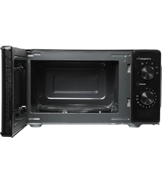 Микроволновая печь Hyundai HYM-M2045 черный, 20 л, 700 Вт, переключатели - поворотный механизм