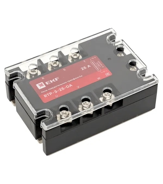 Реле твердотельное трехфазное RTP-25-DA PROxima EKF rtp-3-25-da