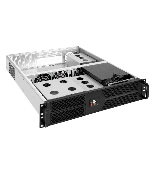 Серверный корпус ExeGate Pro 2U550-04 (RM 19', высота 2U, глубина 550, БП 1100ADS, 2хUSB)