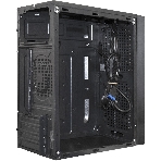 Компьютерный корпус Minitower ExeGate mEVO-9302-RGb-500W-12 (mATX, БП 500NPX с вент. 12см, 2хUSB+1хUSB 3.0, HD аудио, черный с RGb подсветкой), фото3
