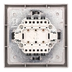 Выключатель 2-кл. СП ZIMA IP20 10А безвинт. зажим серый матовый LEZARD 704-7488-101QC, фото3