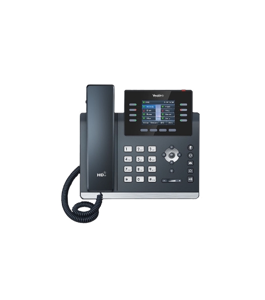 IP-телефон YEALINK SIP-T44W, 12 аккаунтов, 2 порта USB, Wi-Fi, цветной экран 2.8', BLF, PoE, GigE, без БП, шт