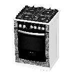 Плита газовая Gefest ПГ 6500-02 0313 черный, конфорок 4 шт, духовка 52 л, 60 см x 85 см x 60 см, фото 1
