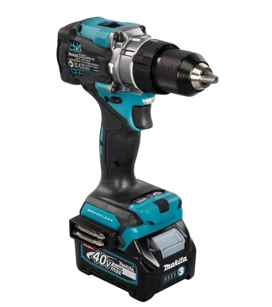 Дрель-шуруповерт Makita HP001GD201, 40 В, 2,5 Ач, 140 Нм, бесщеточный, ударный
