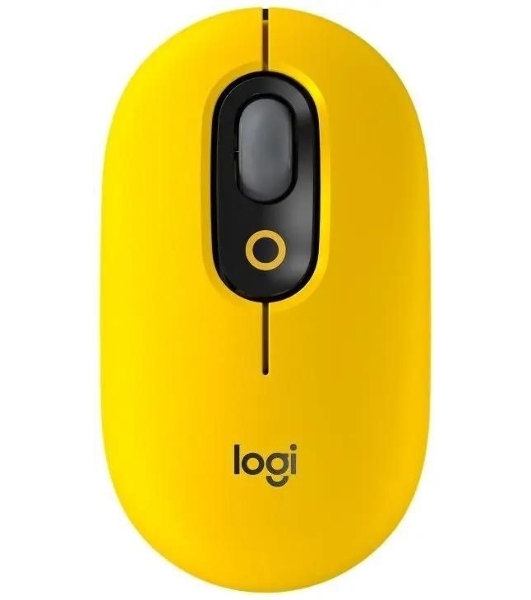 Мышь беспроводная Logitech POP Mouse желтый, 4000 dpi, Bluetooth, кнопки - 4