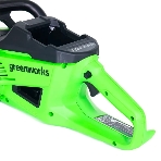 Цепная пила аккумуляторная GreenWorks GD40CS20Xk4, 40V, 40 см, 2000 Вт, бесщеточная, c 1хАКБ 4 Ач И ЗУ (2008807UB), фото6