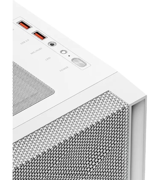 Компьютерный корпус PCCooler C3D510 WH ARGb, Tempered Glass Full Tower, White, TG, 0.7 SPCC, 3x120мм ARGb E-ATX, ATX, mATX, mITX 170/390/410мм 2x2.5', 2x3.5', 7xPCI 2xUSB-A 3.0 454.8x220x490.6мм