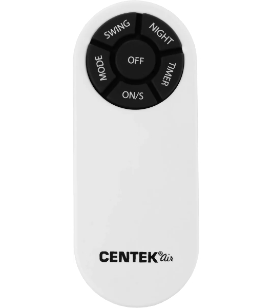 Вентилятор Centek CT-5024 белый/чёрный, напольный, 65 Вт, 4 скорости, 44.5 см