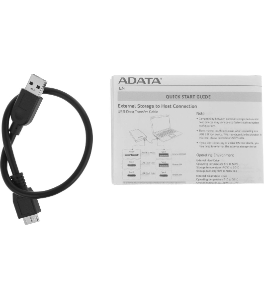 Внешний HDD 2.5' ADATA HD330, 2TB, USB 3.2 Gen 1 Type-A, 5400 rpm, синий