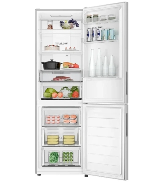 Холодильник Haier CEF536CSG серебристый двухкамерный 240/105 л морозилка снизу, No Frost