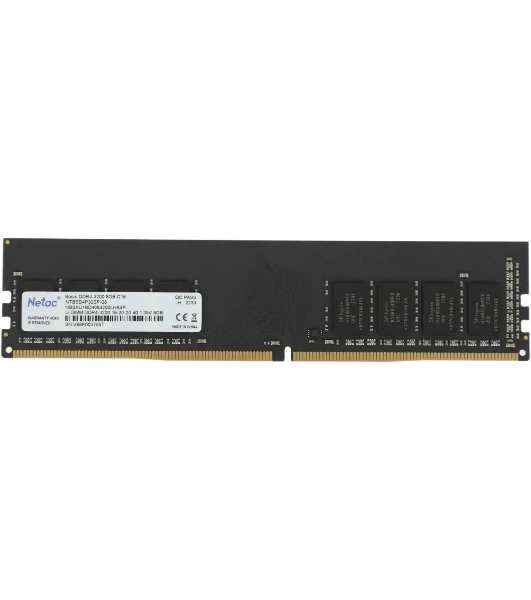 Оперативная память NETAC Basic, DDR4, 8GB (1x8GB), 3200MHz, CL22, DIMM
