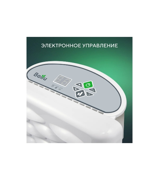 Конвектор электрический Ballu Ettore BEC/ETER-1000 белый, 1000 Вт, 15 м2, термостат, дисплей