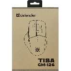 Мышь беспроводная Defender Tisa GM-126 белый/синий, 1600 dpi, радиоканал, Bluetooth, USB, кнопки - 6, фото3