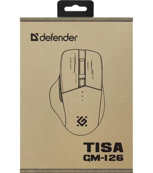 Мышь беспроводная Defender Tisa GM-126 белый/синий, 1600 dpi, радиоканал, Bluetooth, USB, кнопки - 6