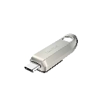 Флешка USB SanDisk Ultra Luxe (SDCZ75-032G-G46), 32Gb, USB Type-C, R/W 150/70, серебристый, фото 1