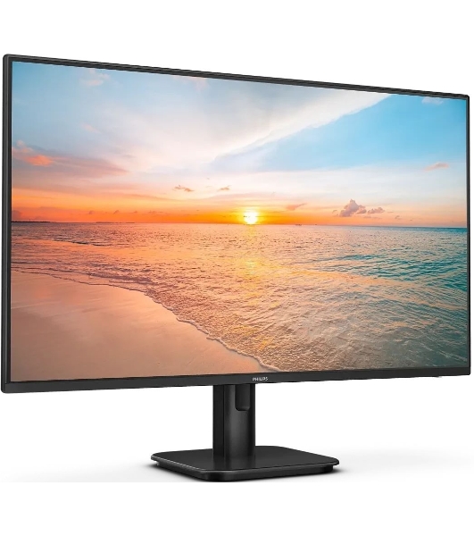 Монитор 27' Philips 27E1N1100D IPS 1920x1080, 100 Гц, 4 мс, 16:9, 250 кд/м², HDMI 1.4, VGA, DVI, 3.5 мм, Adaptive-Sync, черный