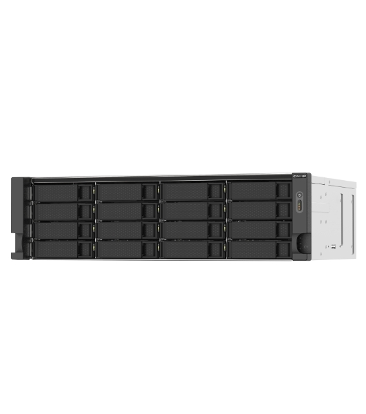 Сетевое хранилище без дисков SMB QNAP TS-1673AU-RP-16G NAS 16 HDD trays, 2x 2.5 GbE, rackmount, 2 PSU. 4-core AMD V1500B 2,2 GHz,RAM 16 Gb (1 x 16 GB) up to 32 Gb (2 x 16 GB). W/o rail kit RAIL-B02