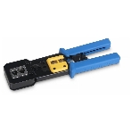 Инструмент обжимной Cabeus HT-376Z для коннекторов быстрой установки RJ-45 (8р8с), RJ-11/12 (6р6с, 6р4с, 6р2с), профессиональный, с храповым механизмом, фото 1