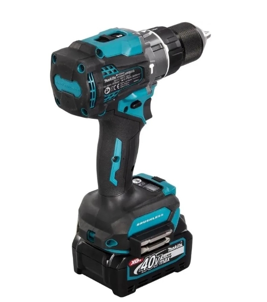 Дрель-шуруповерт Makita HP001GD201, 40 В, 2,5 Ач, 140 Нм, бесщеточный, ударный