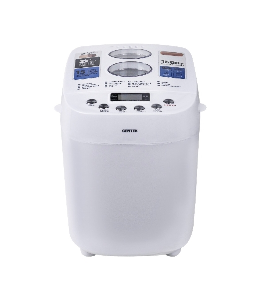 Хлебопечка Centek CT-1417 белый, 850 Вт, 1.5 кг, 15 программ