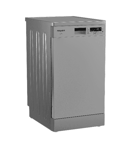 Посудомоечная машина HOTPOINT HFS 1C57 S, серебристый, 44.8 см, 10 компл., 49 дБ, класс A