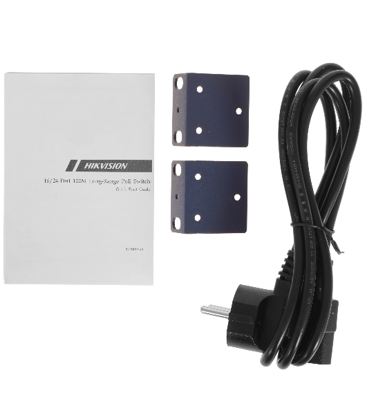 Коммутатор Hikvision DS-3E0318P-E(B), 16×1 Гбит/с PoE + 2×1 Гбит/с, неуправляемый