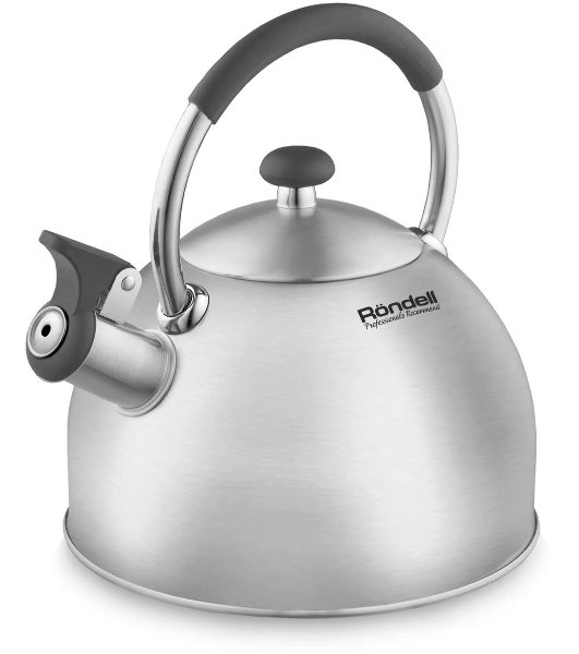 Чайник для плиты металлический Rondell Solo RDS-1608 2.5 л. стальной
