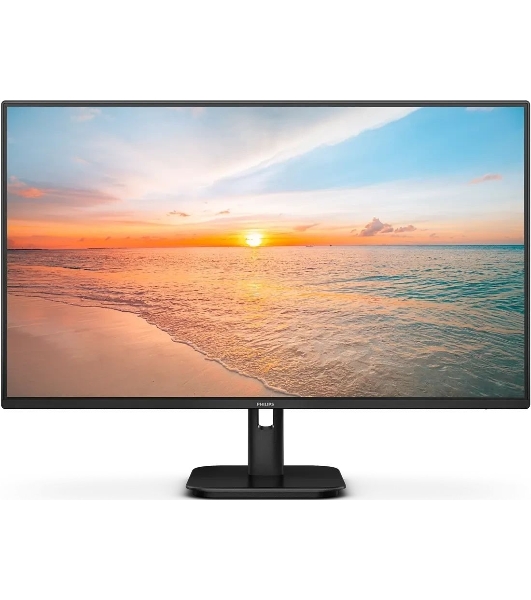 Монитор 27' Philips 27E1N1100D IPS 1920x1080, 100 Гц, 4 мс, 16:9, 250 кд/м², HDMI 1.4, VGA, DVI, 3.5 мм, Adaptive-Sync, черный