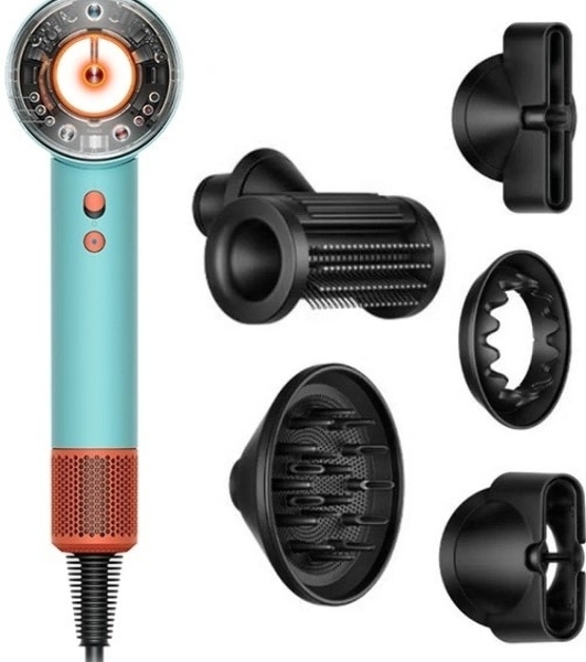 Фен Dyson HD16 Supersonic Nural Ceramic патина/топаз, 1600 Вт, компактный, ионизация