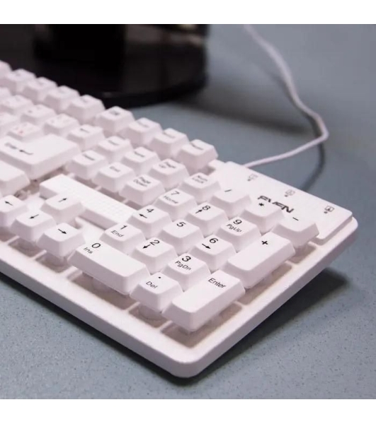 Клавиатура проводная SVEN Standard 301 USB белая