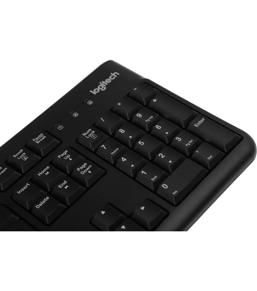 Клавиатура проводная Logitech K120 for business, USB черный (заводская гравировка)