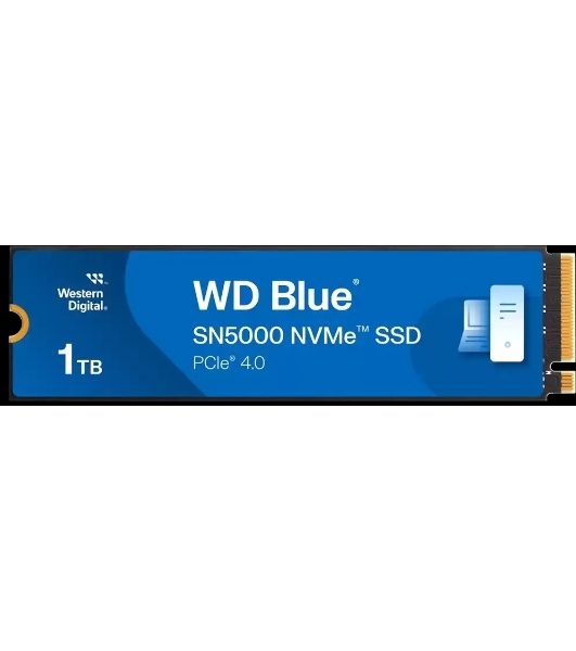 Накопитель SSD Western Digital WD Blue SN5000, 1Tb, PCIe 4.0 x4, M.2 2280, NVMe, R/W 5150/4900