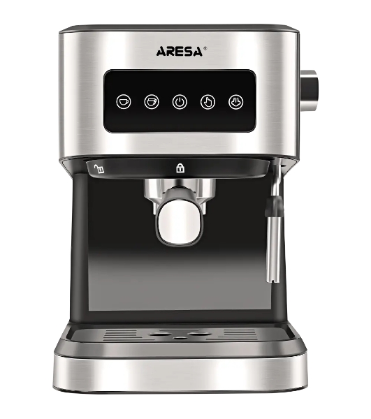 Кофеварка рожковая ARESA AR-1612 черный, исп. кофе - молотый, 1,5 л, 1100 Вт, 15 бар