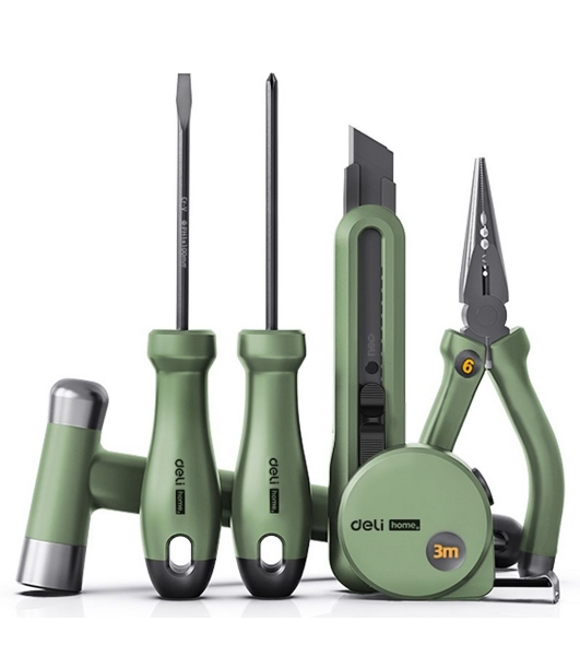 Набор ручного инструмента ';Home Series Green'; Deli HT0006L 6 предметов