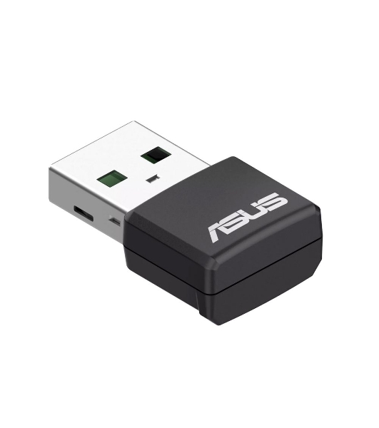 Адаптер Wi-Fi ASUS USB-AX55 NANO 90IG06X0-MO0B00 WI-FI 802.11ax/ac/a/g/n, 400 + 867 Mbps USB 3.0 Adapter + 2 антенны