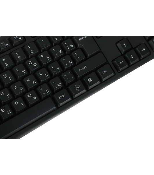 Комплект клавиатура+мышь A4Tech KK-3330S проводной, USB, 1200 DPI, чёрный