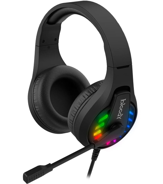 Гарнитура Bloody G230 чёрный, проводная, подсветка